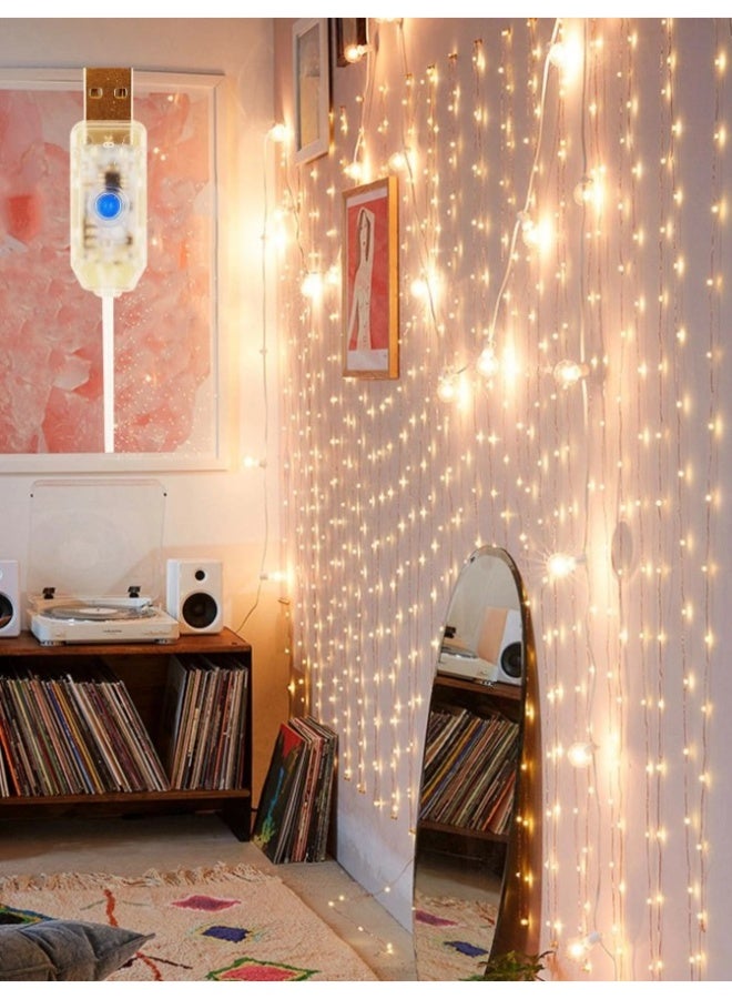 12 متر حبل نخاسي بإضاءة تزيين الجدارن والمنزل لماسبة لرمضان والأعياد بمنفذ يو اس بي وريموت تحكم - Image 4